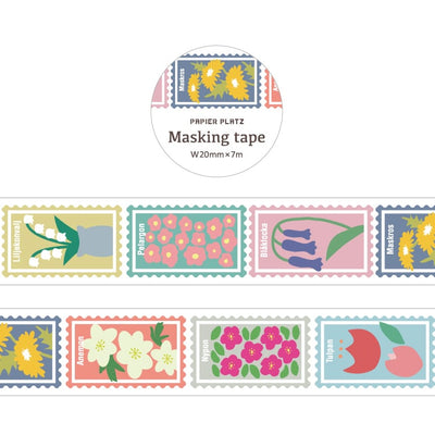Papier Platz Graphics Washi Tape - Postage Stamp 52-054