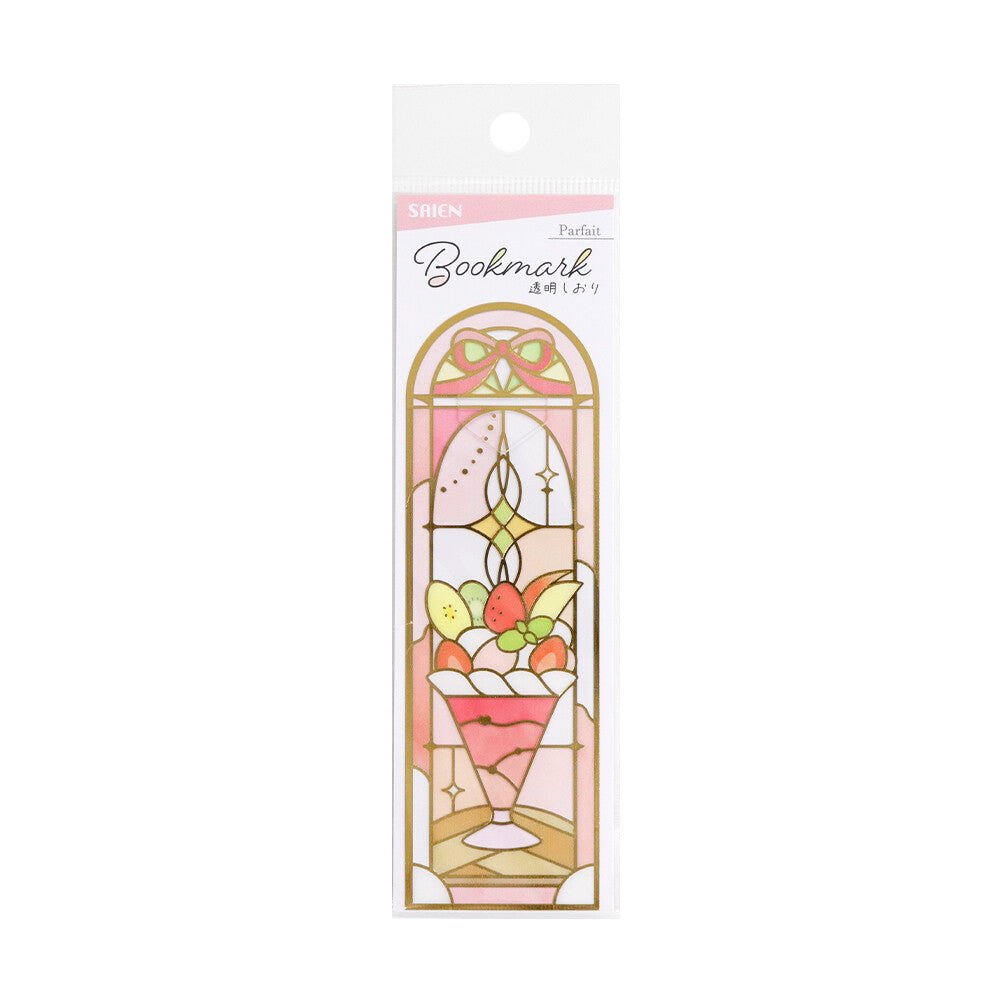 SAIEN Gold Foil Clear Bookmark - Parfait D1008 – Meowashi