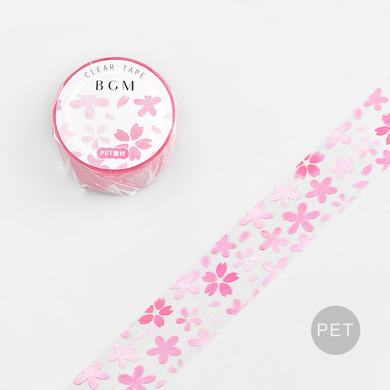 BGM Clear Pet Tape - Sakura Flower