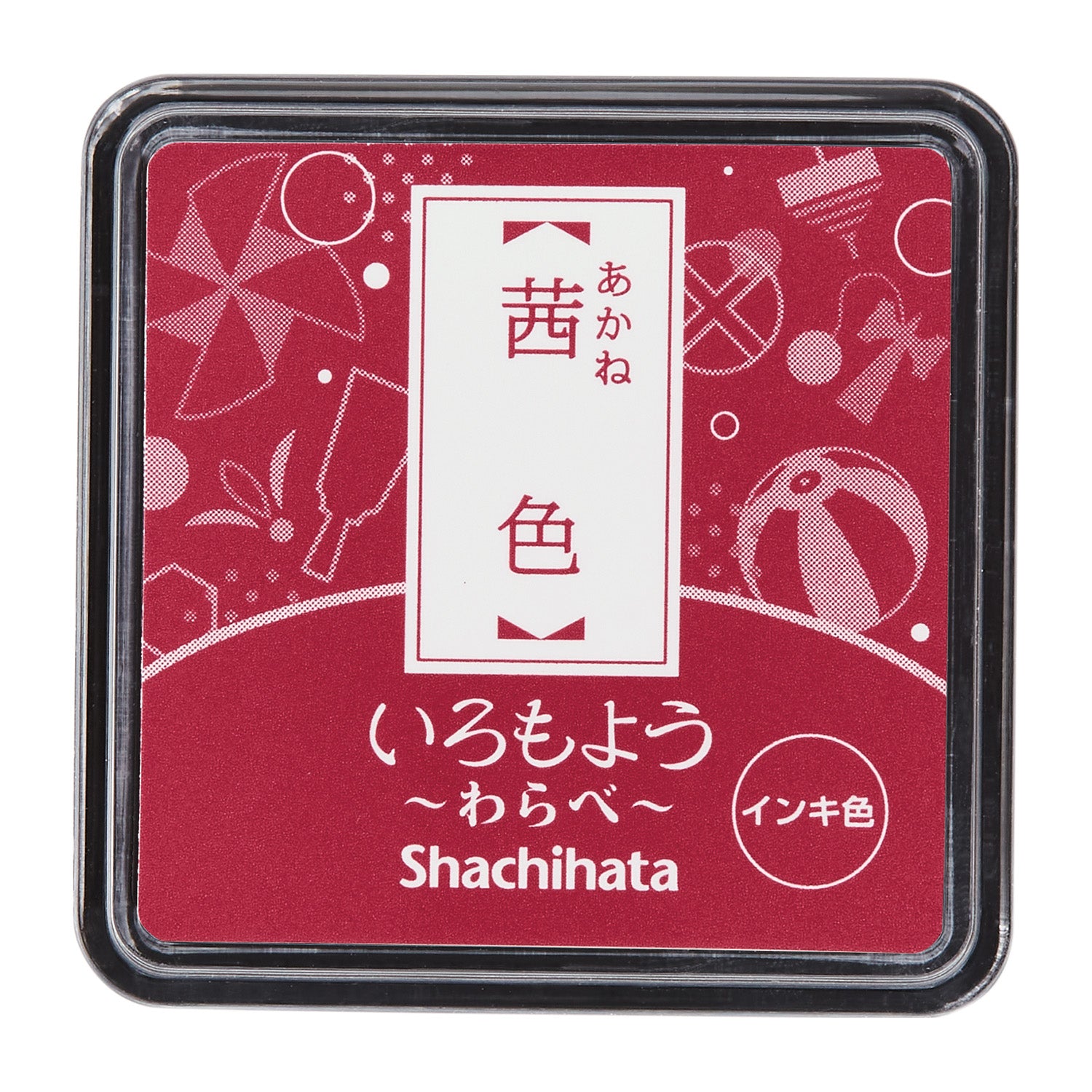 SHACHIHATA Oil-Based Ink Pad - Iromoyo - Traditional Japanese Colors Madder Red/茜色