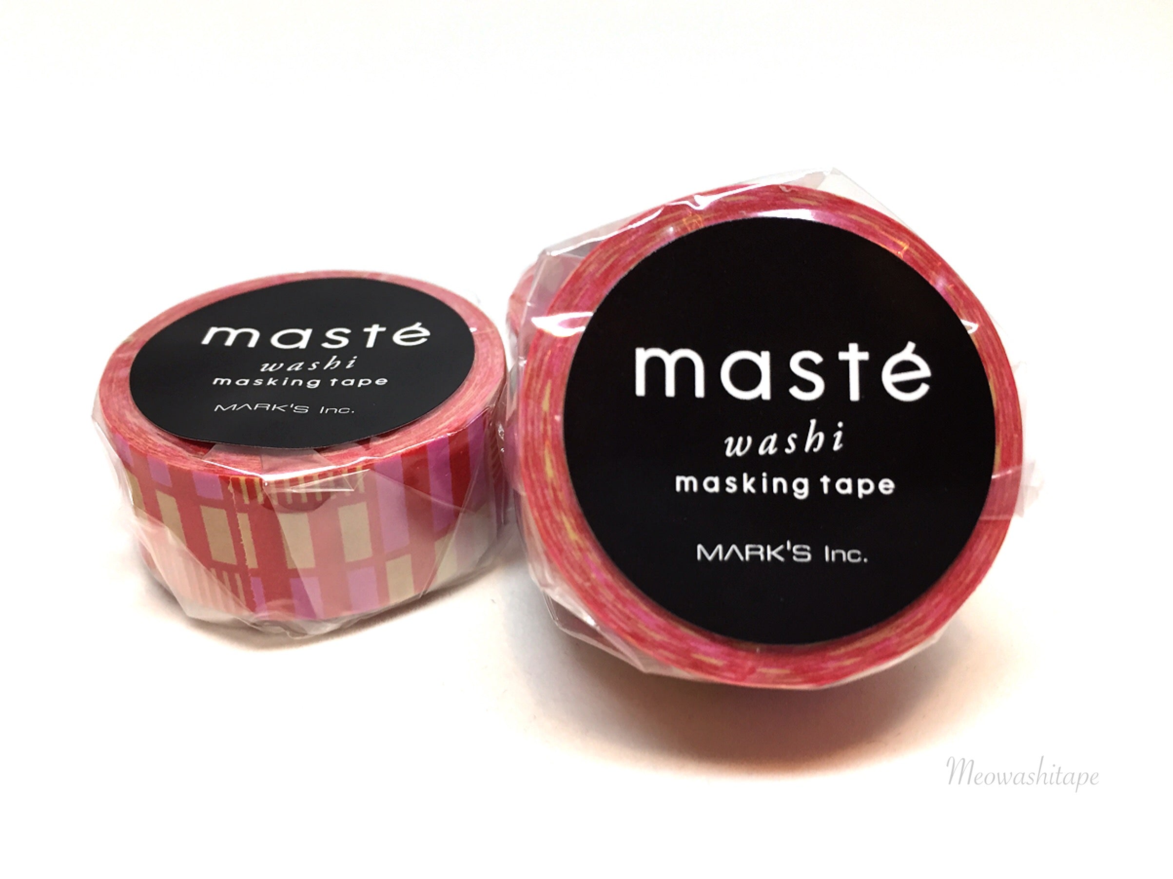Red Stripe Washi Tape Masté