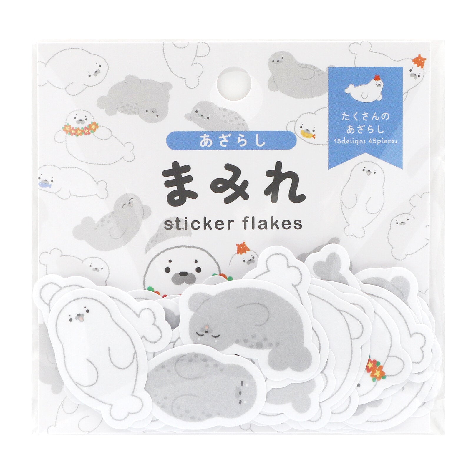 World Craft Stickers  Clear Flake Seals - jewoley