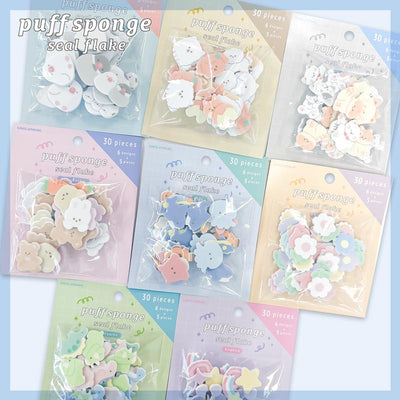 Kamio Puff Sponge Sticker Flakes - Kyoryu