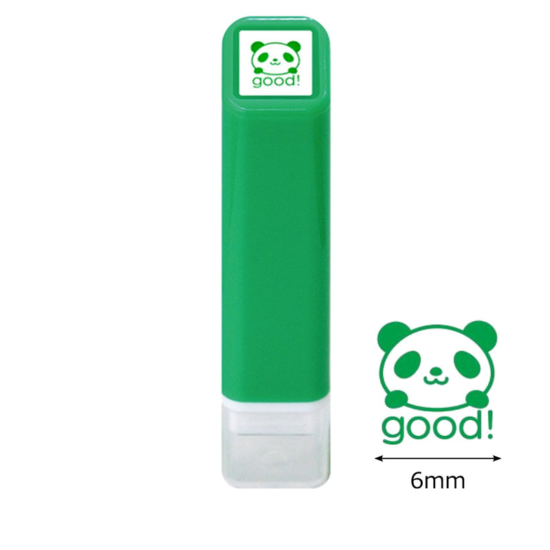 KODOMO NO KAO Mini Self-inking Stamp - Panda Good 0556-655