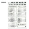 KODOMO NO KAO Clear Stamp Set - MINI CALENDAR 0980-041