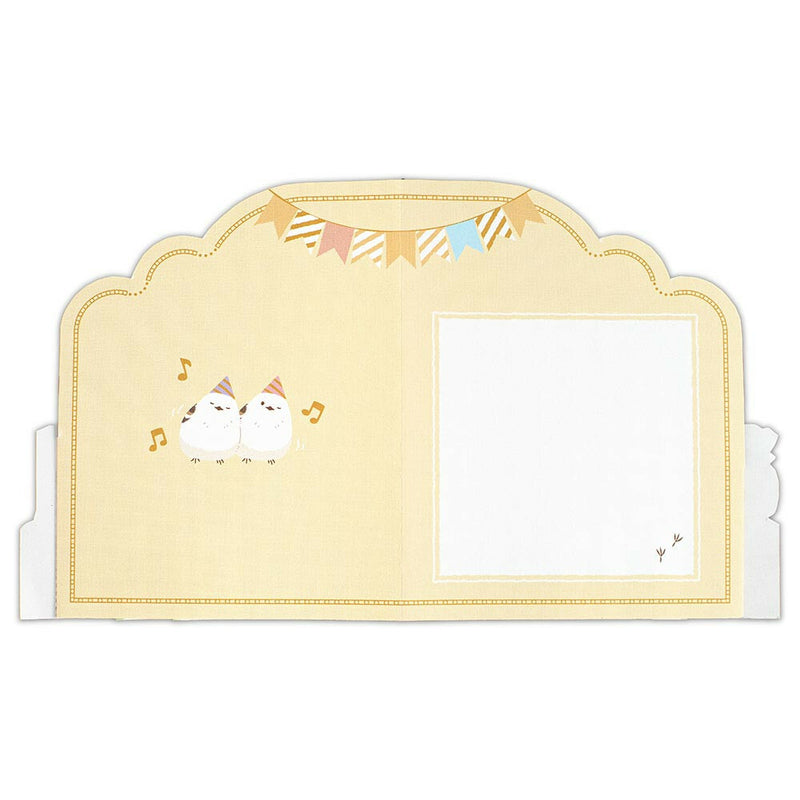 NB 3D Gold Foil Pop-UP Birthday Card and Envelope Set - Shimaenaga 1056301