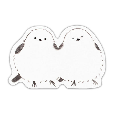 NB Fluffy Animals Message Card - Shimaenaga 1204506