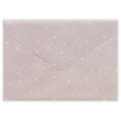 Light gray envelope with subtle pattern on a white background