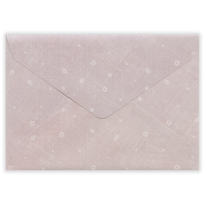 Light gray envelope with subtle pattern on a white background