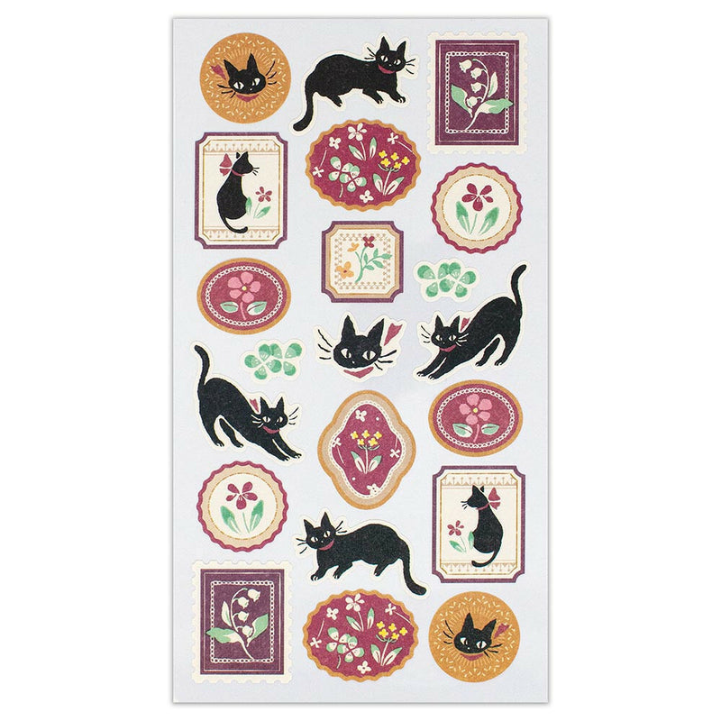 NB Wanowa Large Japanese Style Sticker - Black Cat 1354141