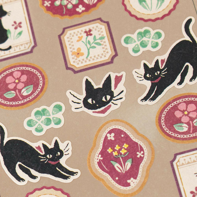 NB Wanowa Large Japanese Style Sticker - Black Cat 1354141