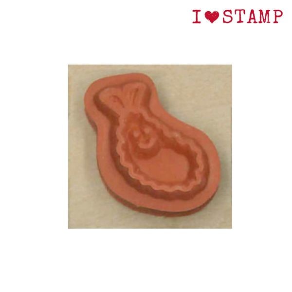 KODOMO NO KAO "I Love Stamp" Rubber Stamp - Fried Shrimp 1530-045