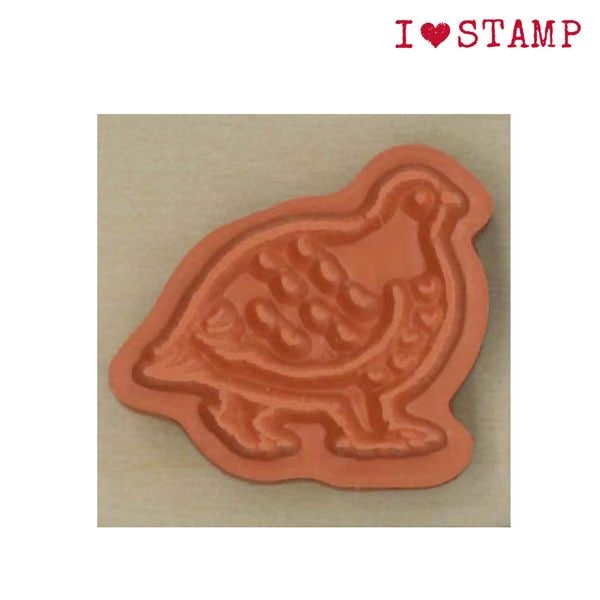 KODOMO NO KAO "I Love Stamp" Rubber Stamp - Grouse 1533-092