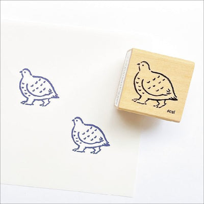 KODOMO NO KAO "I Love Stamp" Rubber Stamp - Grouse 1533-092