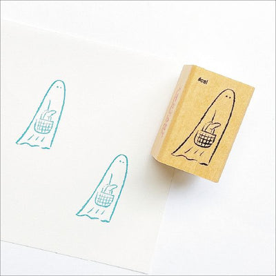 KODOMO NO KAO "I Love Stamp" Rubber Stamp - Ghost (Shopping) 1533-095