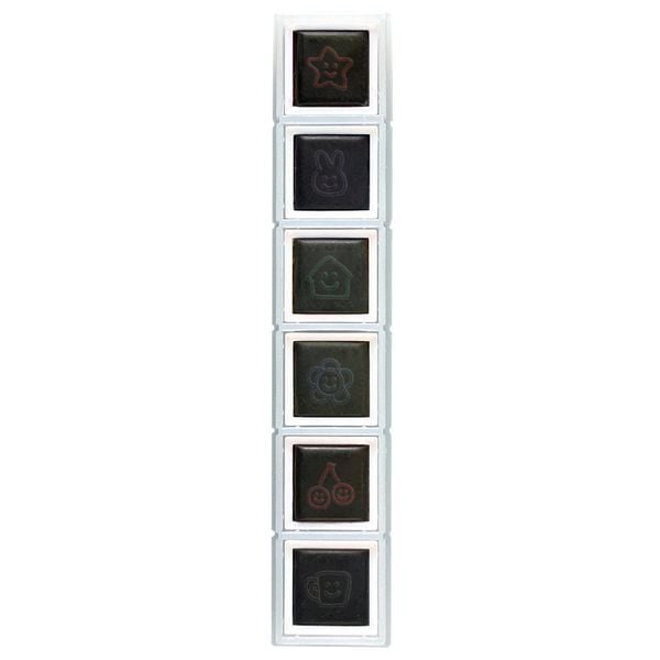 KODOMO NO KAO Pochitto6 Push-Button Self-inking Stamp - Smile 1850-009