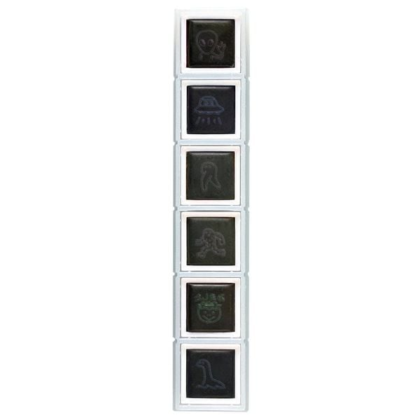 KODOMO NO KAO Pochitto6 Push-Button Self-inking Stamp - UMA Unidentified Organism 1850-011