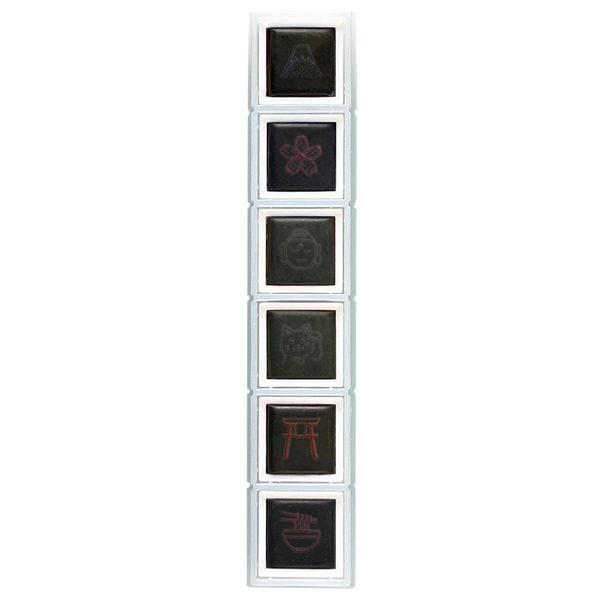 KODOMO NO KAO Pochitto6 Push-Button Self-inking Stamp - Japanesque 1850-012