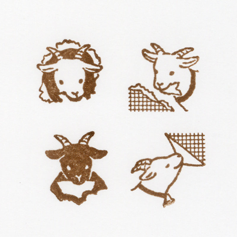 NB Mischief in the Margins Rubber Stamp Set - Goat 2047701