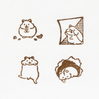 NB Mischief in the Margins Rubber Stamp Set - Hamster 2047702