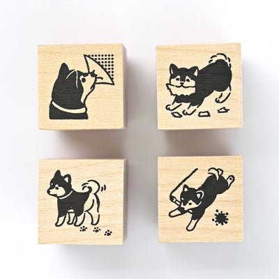 NB Mischief in the Margins Rubber Stamp Set - Shiba Dog 2047706