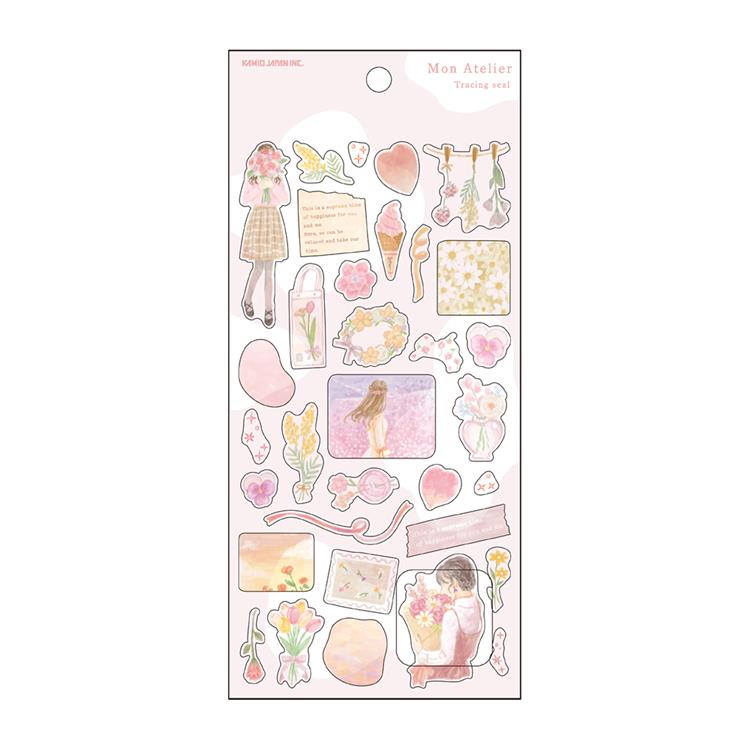 Kamio Mon Atelier Tracing Sticker - Pink 213528