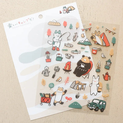 Cozyca Products x Masao Takahata Clear Sticker - Camping 22-882