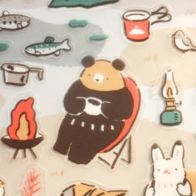 Cozyca Products x Masao Takahata Clear Sticker - Camping 22-882