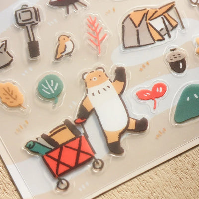 Cozyca Products x Masao Takahata Clear Sticker - Camping 22-882