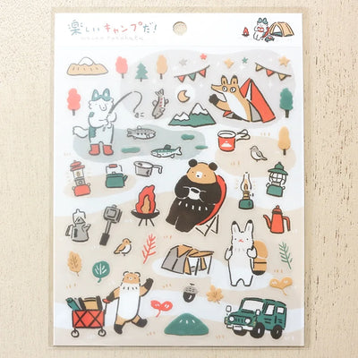 Cozyca Products x Masao Takahata Clear Sticker - Camping 22-882