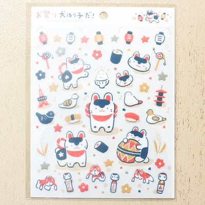 Cozyca Products x Masao Takahata Clear Sticker - Matsuri Dog 22-883