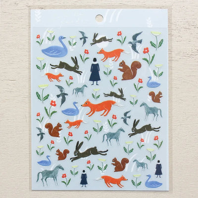 Cozyca Products x Nishi Shuku Clear Sticker - Garden 22-895