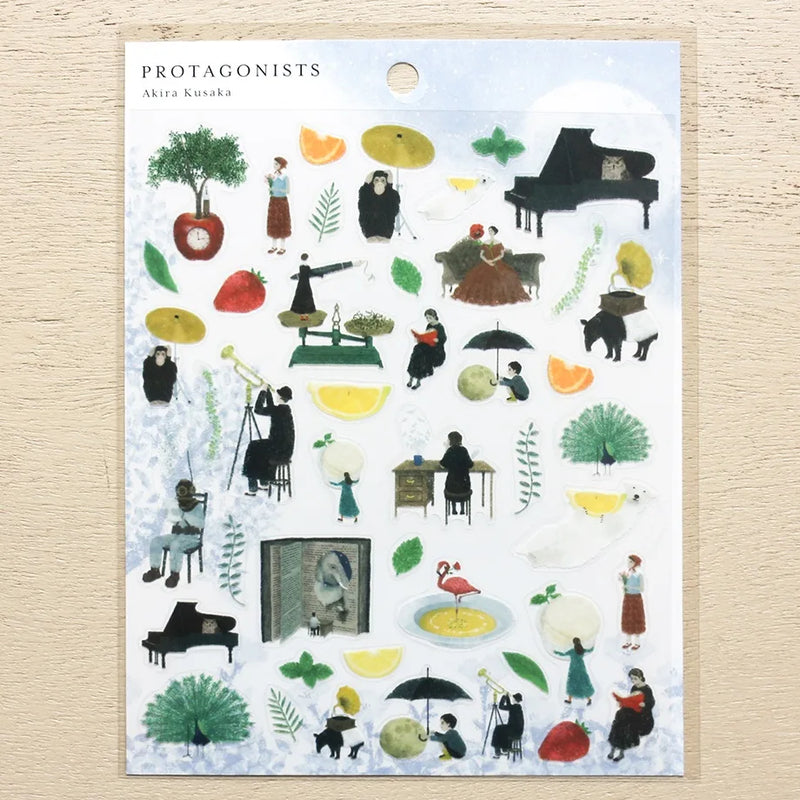 Cozyca Products x Akira Kusaka Clear Sticker - Protagonists 2 22-898