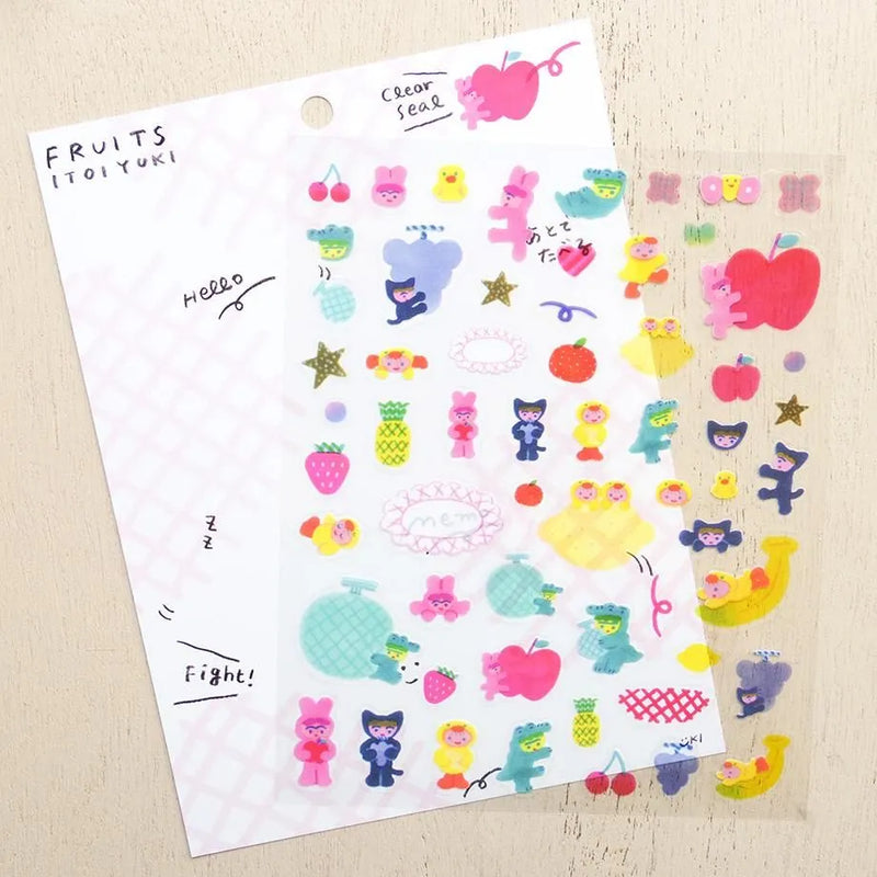 Cozyca Products x ITOI YUKI Clear Sticker - Fruits 22-979