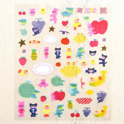 Cozyca Products x ITOI YUKI Clear Sticker - Fruits 22-979