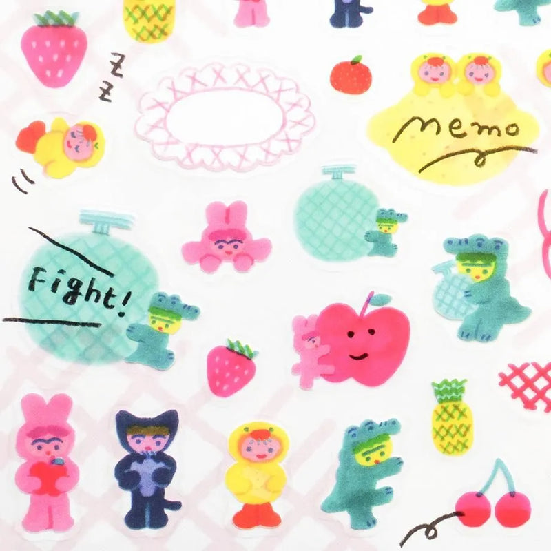 Cozyca Products x ITOI YUKI Clear Sticker - Fruits