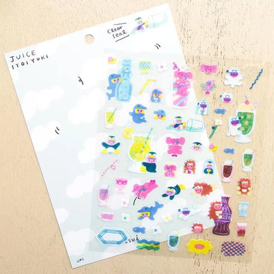Cozyca Products x ITOI YUKI Clear Sticker - Juice 22-980