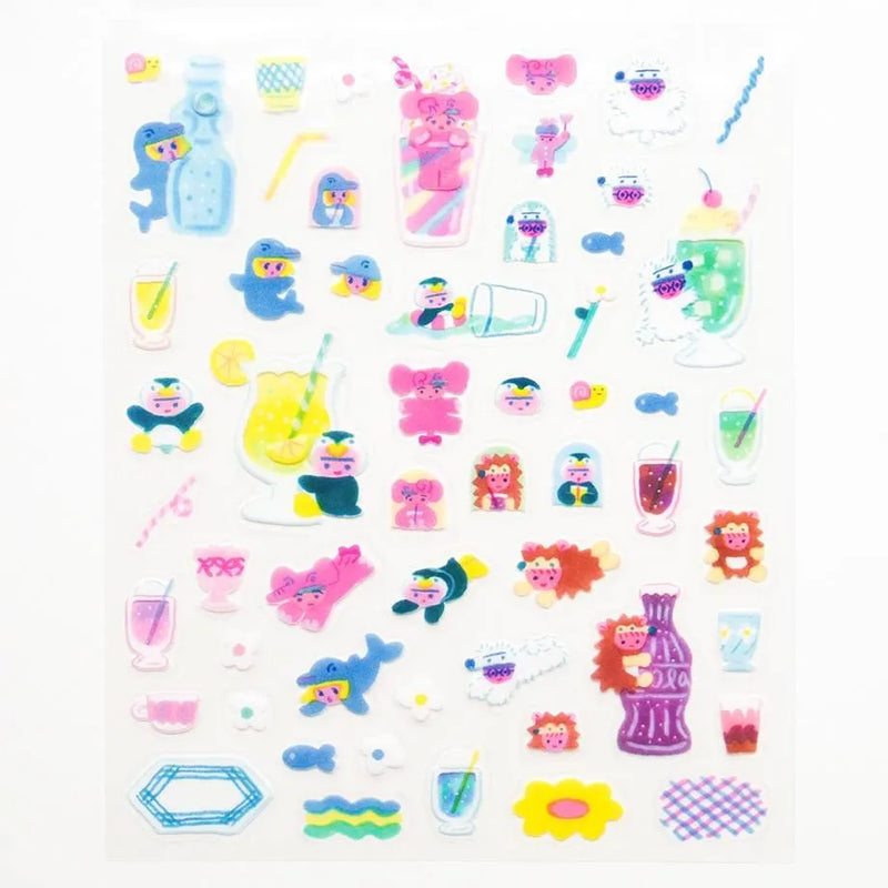 Cozyca Products x ITOI YUKI Clear Sticker - Juice 22-980