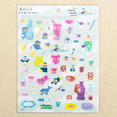 Cozyca Products x ITOI YUKI Clear Sticker - Juice 22-980