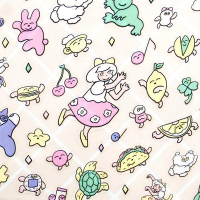 Cozyca Products x Heisuke Kitazawa Clear Sticker - Odoru Odoru Minna 22-981