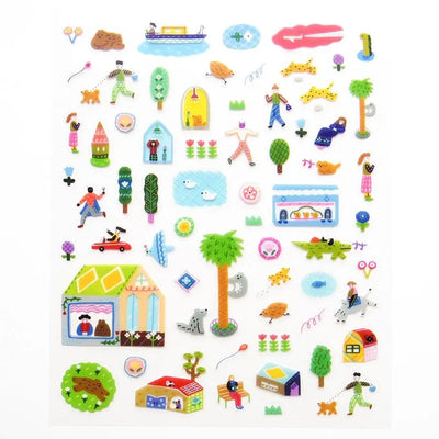 Cozyca Products x Suzuki Narumi Clear Sticker - A Day in the City 22-983