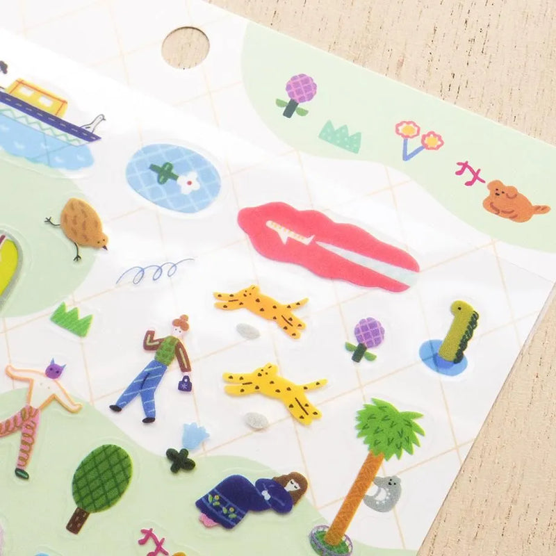 Cozyca Products x Suzuki Narumi Clear Sticker - A Day in the City 22-983