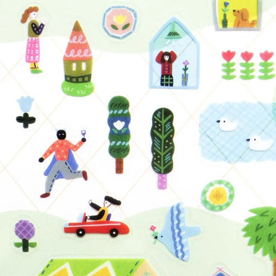 Cozyca Products x Suzuki Narumi Clear Sticker - A Day in the City 22-983