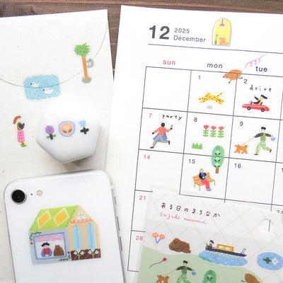 Cozyca Products x Suzuki Narumi Clear Sticker - A Day in the City 22-983