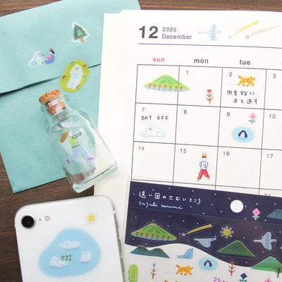 Cozyca Products x Suzuki Narumi Clear Sticker - A Cold Place in a Faraway Country 22-984