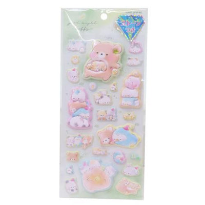 Kamio Puffy Sticker - Good Night Moffy 220300