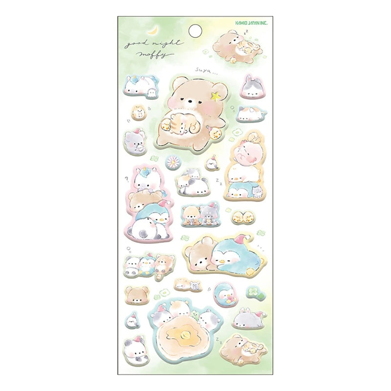 Kamio Puffy Sticker - Good Night Moffy 220300