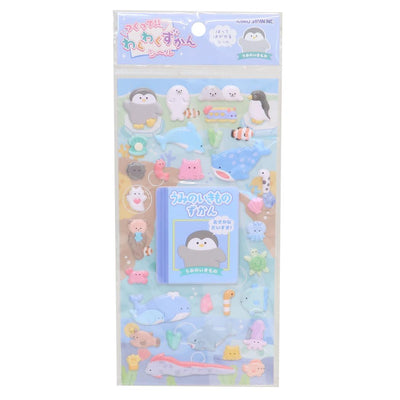 Kamio Wakuwaku Pictutre Book Puffy Sticker - Aquarium 220737