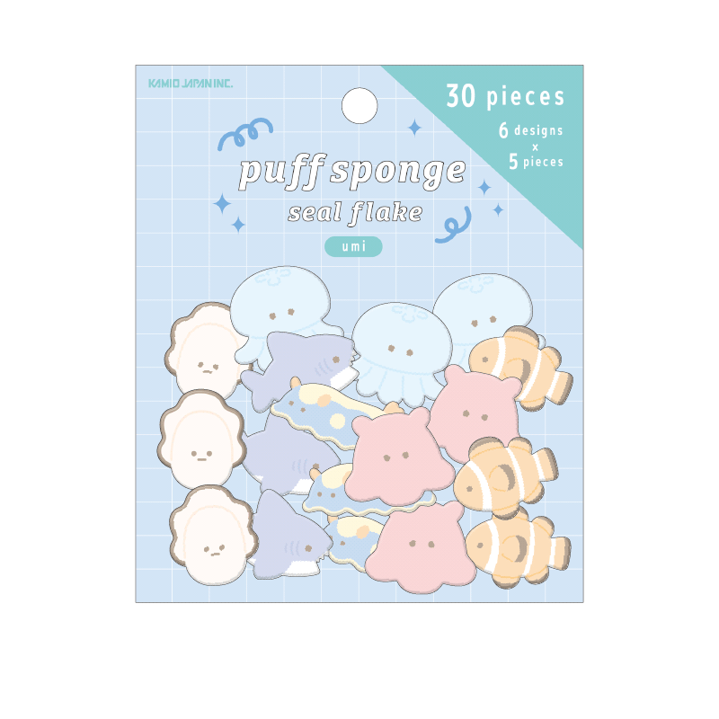 Kamio Puff Sponge Sticker Flakes - Umi 221511