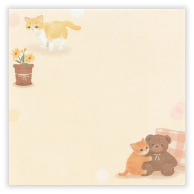 NB Mattari Animals Memo Pad - Room x Kitten 2312202
